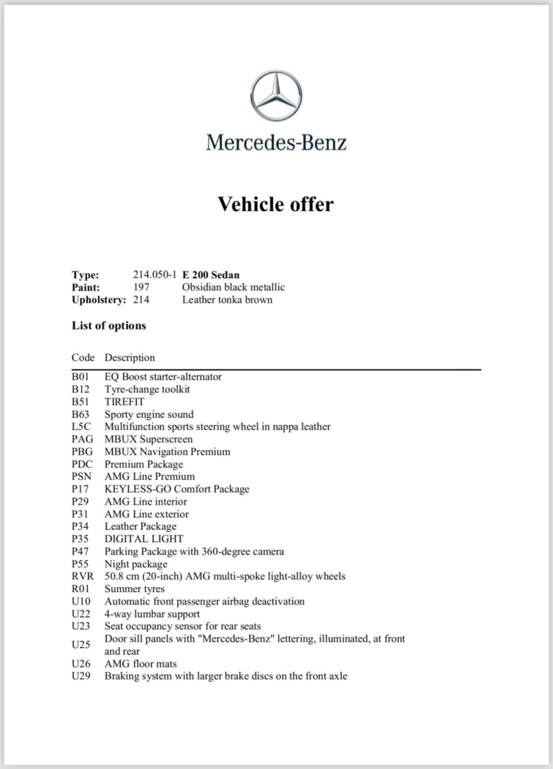 Mercedes-Benz E 200 0 КМ ФАБРИЧНО НОВА , снимка 12 - Автомобили и джипове - 46311224