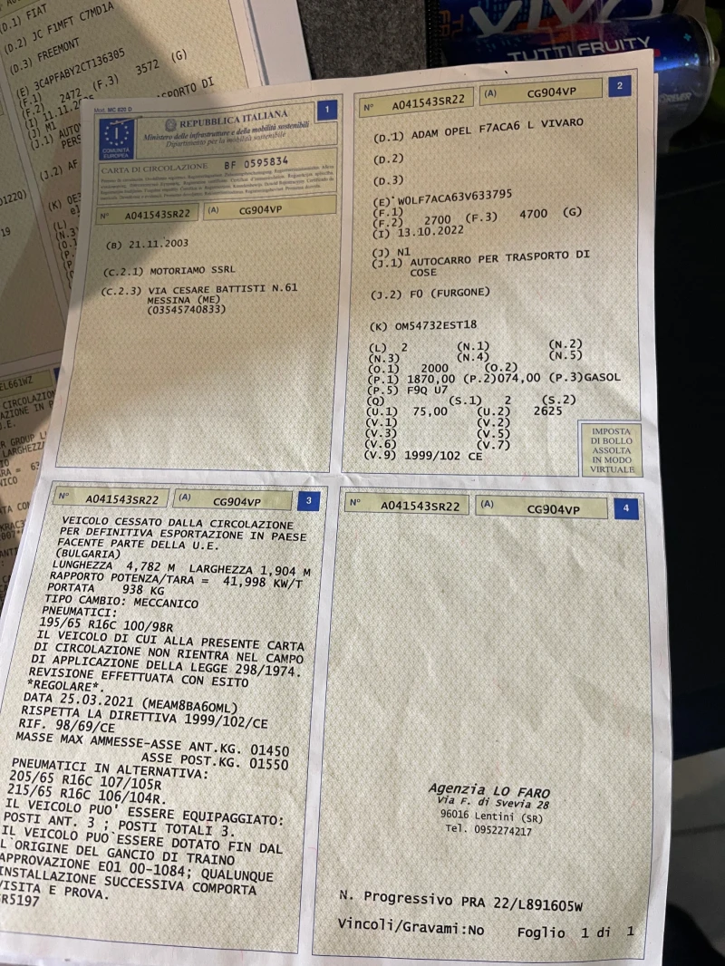 Renault Trafic 1.9D 100кс/Италия , снимка 17 - Бусове и автобуси - 53101156