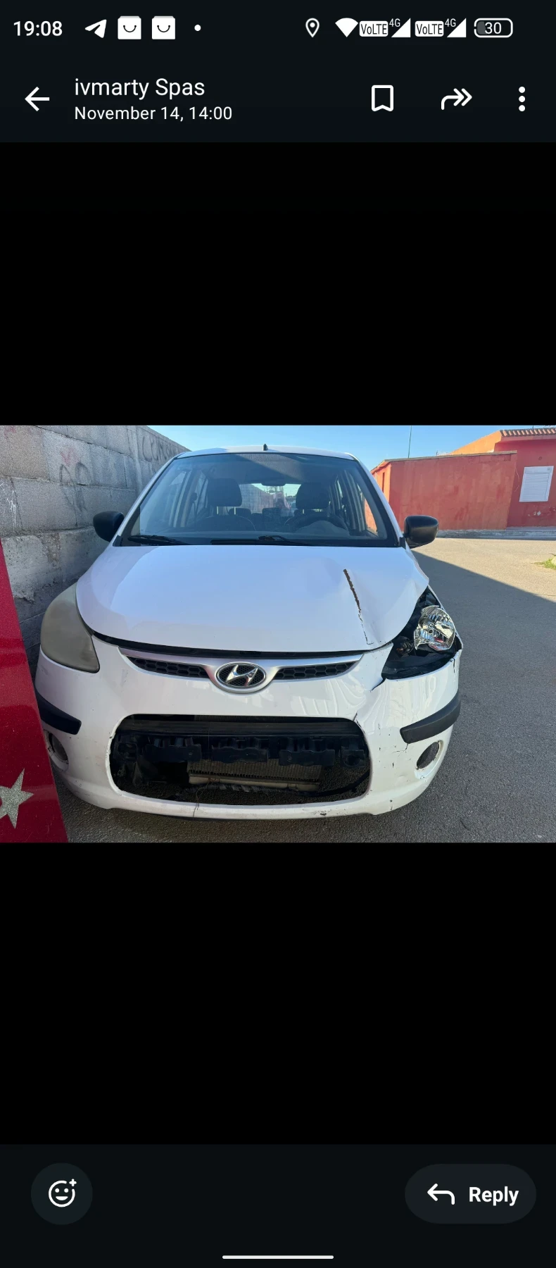 Hyundai I10 1.1i ГАЗ BRC, снимка 1 - Автомобили и джипове - 48436574