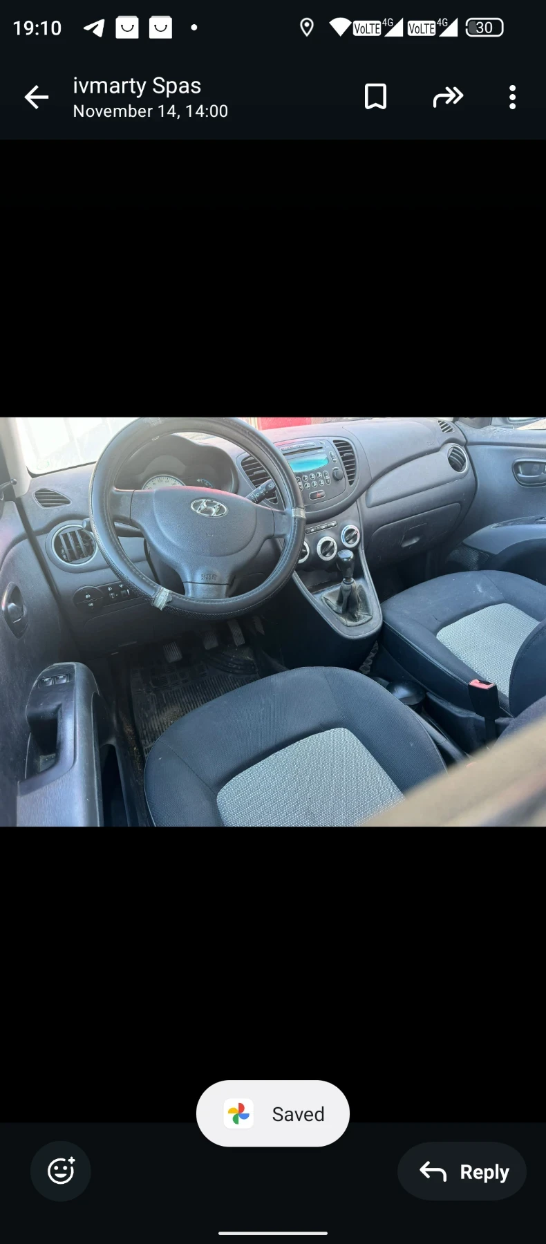 Hyundai I10 1.1i ГАЗ BRC, снимка 6 - Автомобили и джипове - 48436574