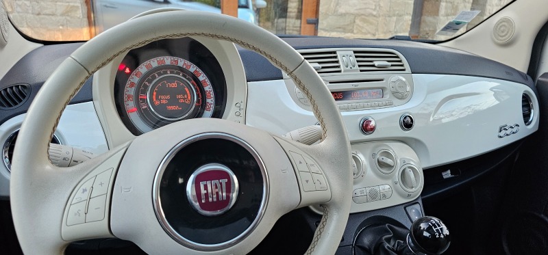 Fiat 500 1.2i PANORAMA БЕЗУПРЕЧЕН 79000км EURO 6, снимка 11 - Автомобили и джипове - 44507693