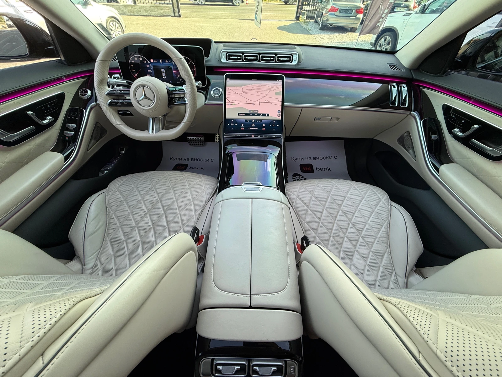 Mercedes-Benz S 400 * AMG* 4MATIC*  BURMESTER* 360* , снимка 9 - Автомобили и джипове - 54922365
