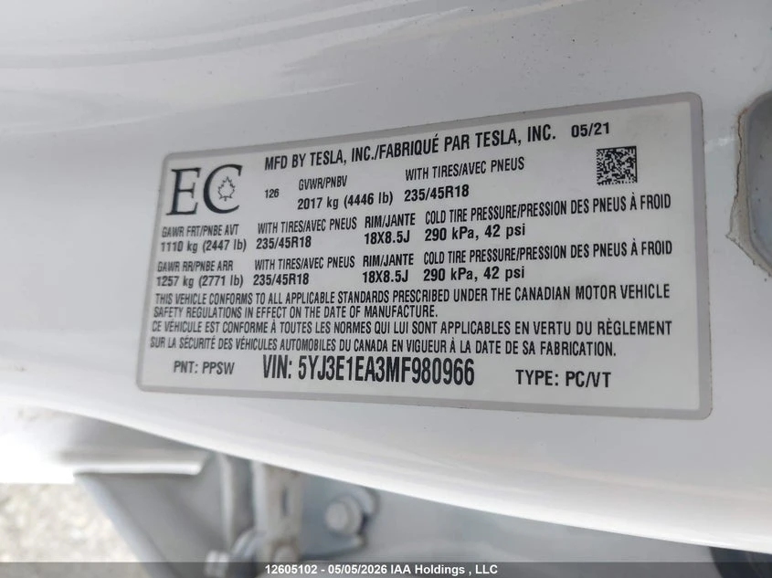 Tesla Model 3 Термопомпа, LFP, USA, снимка 10 - Автомобили и джипове - 55435203