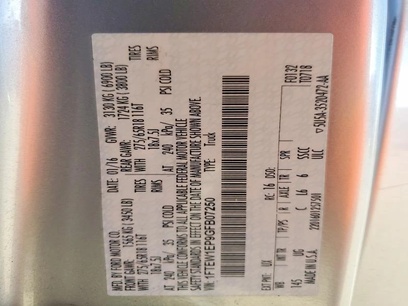 Ford F150 2.7L 6 4x4 w/Rear Wheel Drv, снимка 5 - Автомобили и джипове - 53646476