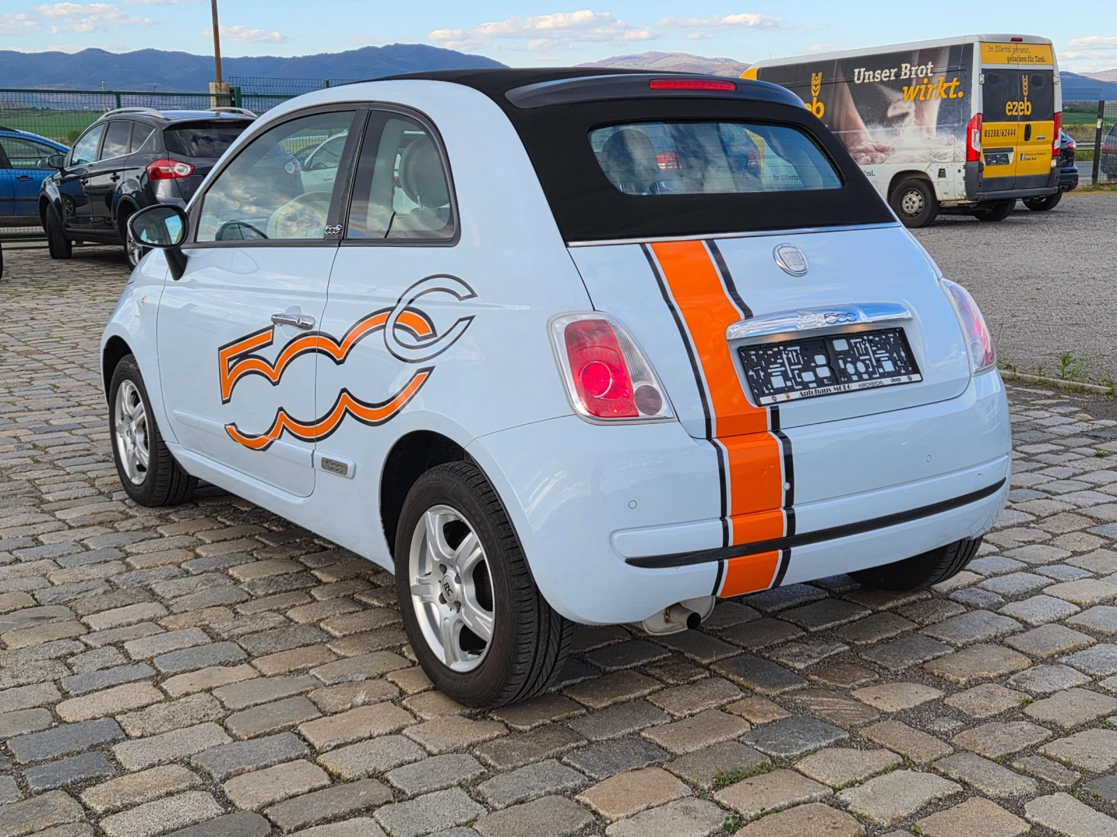 Fiat 500 CABRIO 1.2i EURO 5, снимка 7 - Автомобили и джипове - 54296339