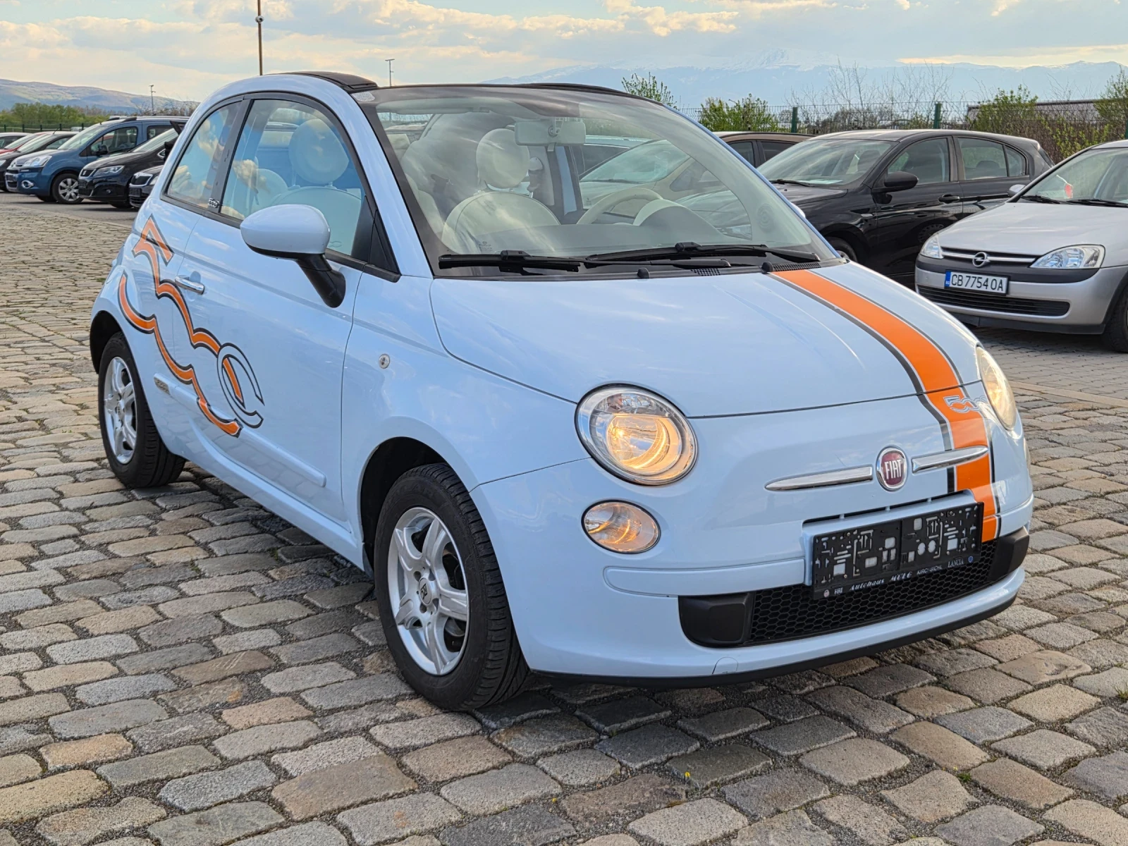 Fiat 500 CABRIO 1.2i EURO 5, снимка 3 - Автомобили и джипове - 54296339