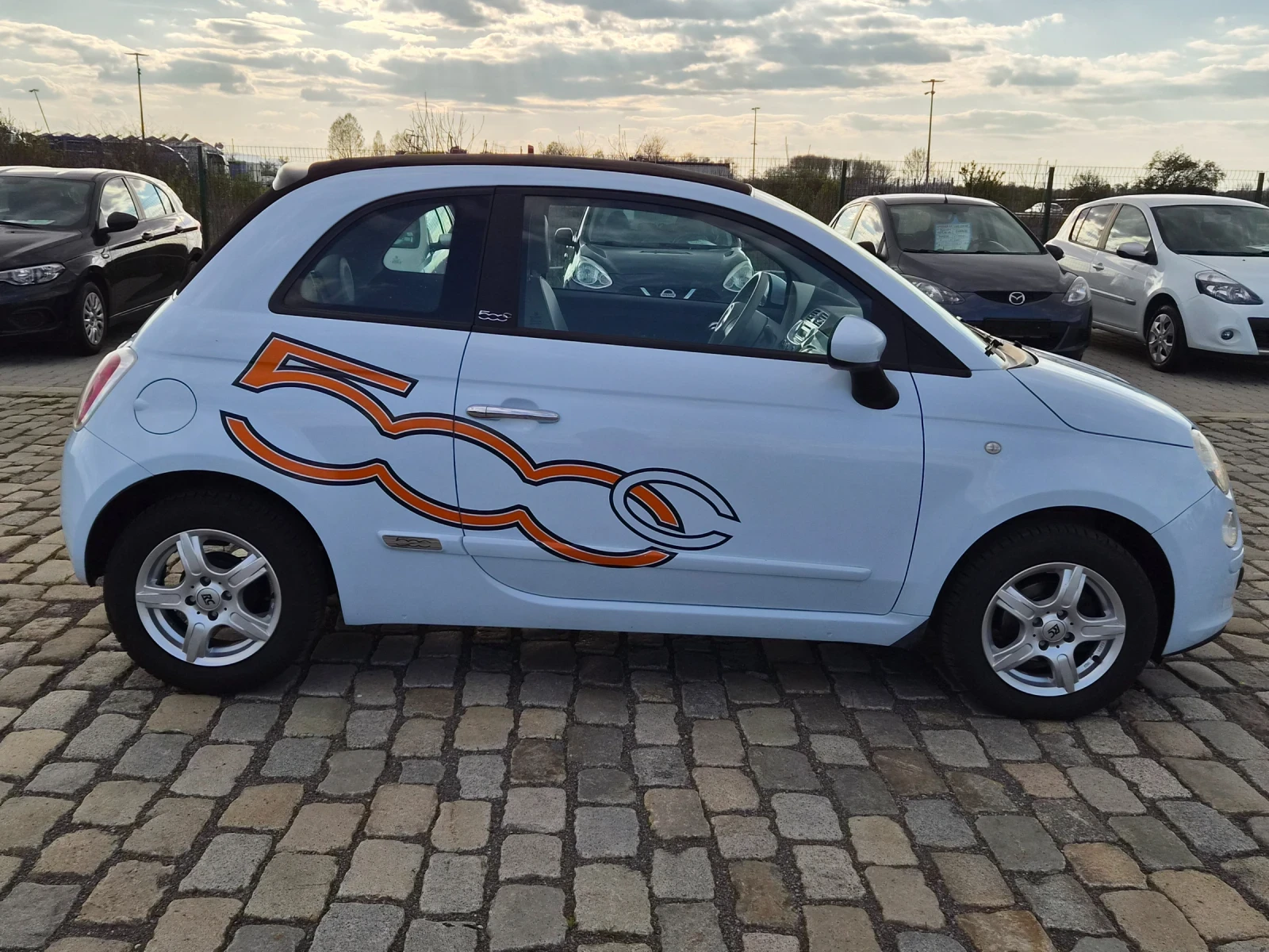 Fiat 500 CABRIO 1.2i EURO 5, снимка 5 - Автомобили и джипове - 54296339