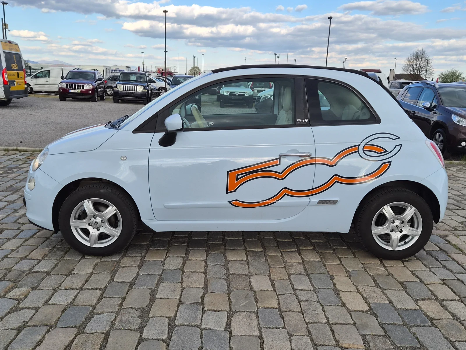 Fiat 500 CABRIO 1.2i EURO 5, снимка 4 - Автомобили и джипове - 54296339