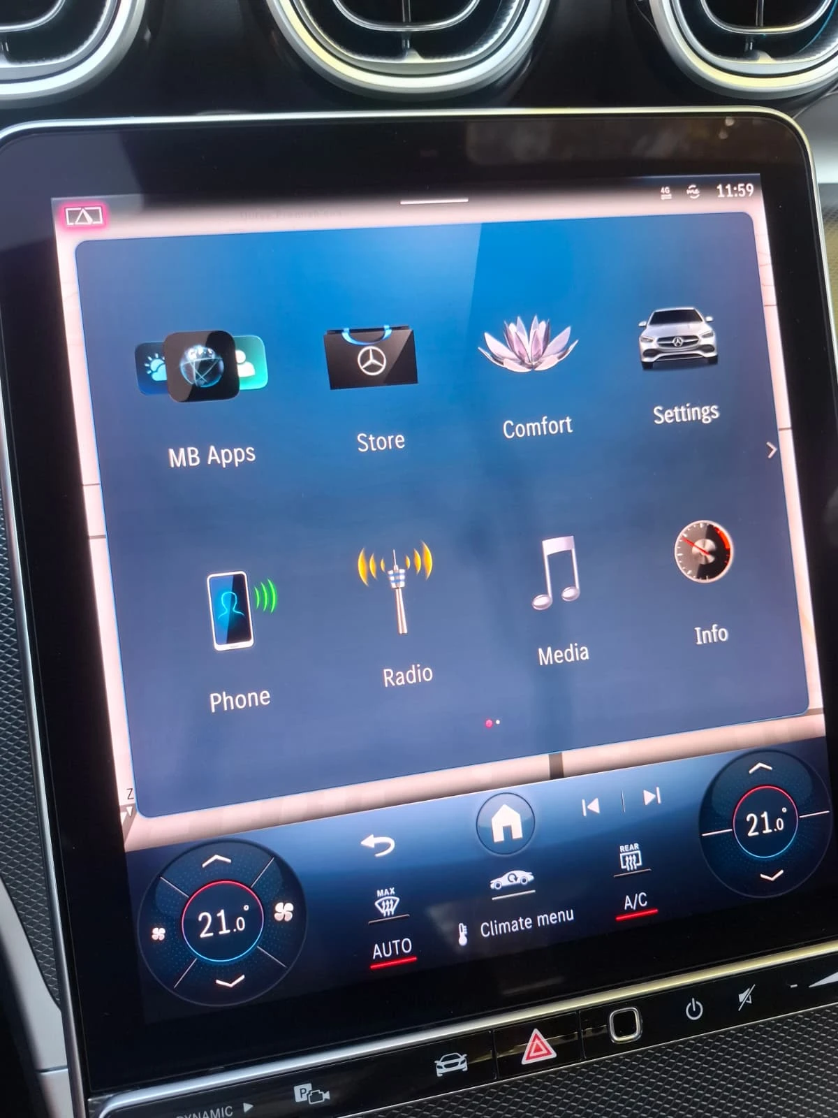 Mercedes-Benz C 200 4M AMG WideScreen MBUX MASSAGE 360 | Mobile.bg � ����������� 16