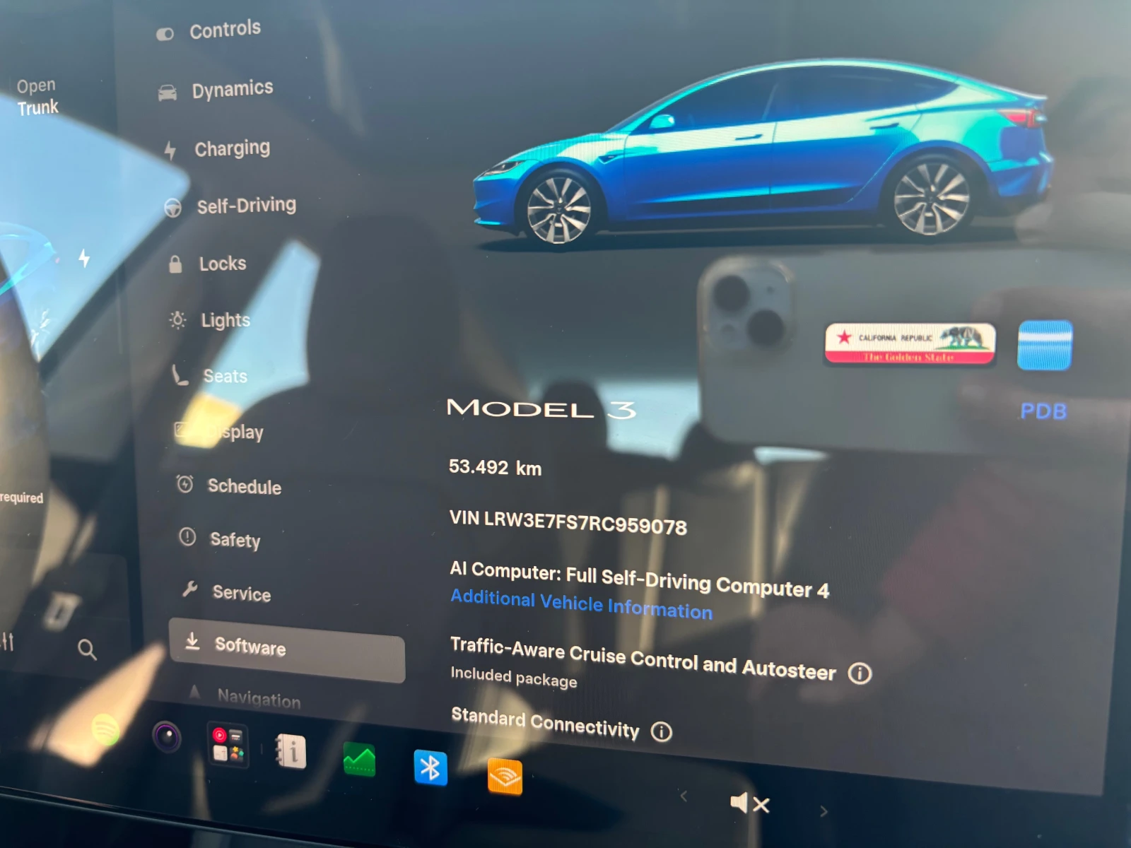 Tesla Model 3 LFP , снимка 13 - Автомобили и джипове - 56637444