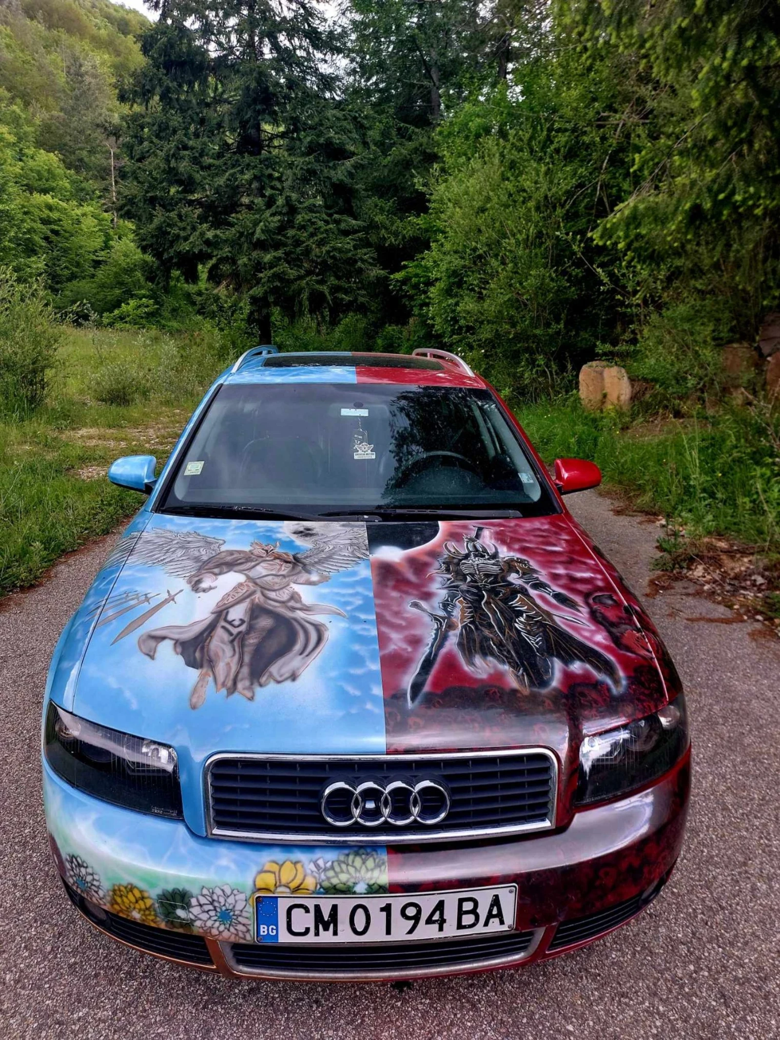 Audi A4 Рисувана!!!, снимка 2 - Автомобили и джипове - 54047287