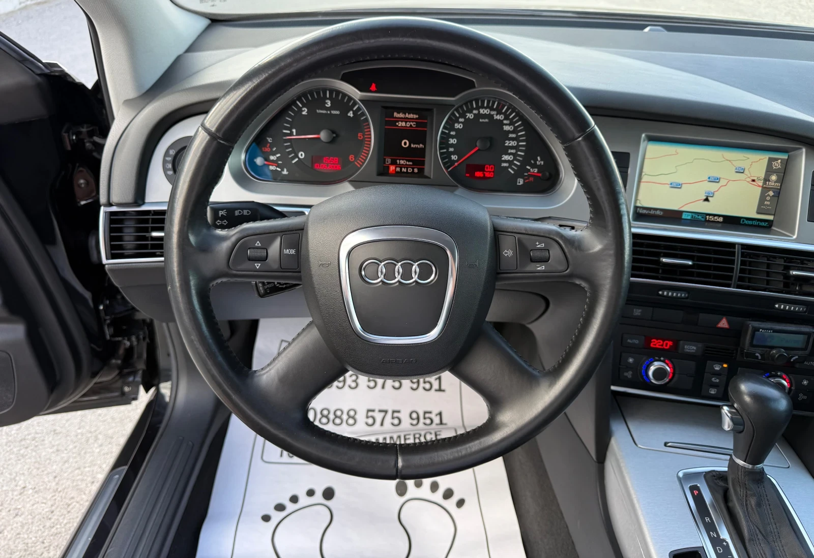 Audi A6 3.0-TDI-quattro-186.000km-КАТО ЧИСТО НОВА-КОЖА-ЛЮК, снимка 9 - Автомобили и джипове - 54702647