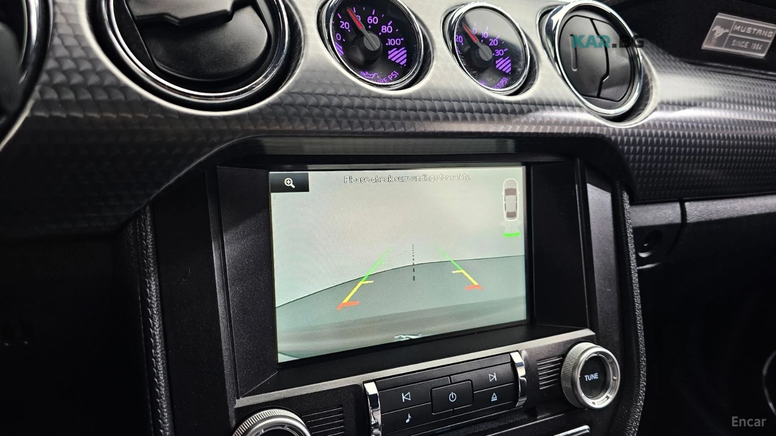 Ford Mustang 2.3* ПОДГРЕВ* ОБДУХВАНЕ* NAVI* КОЖА* CARBON, снимка 14 - Автомобили и джипове - 55139110