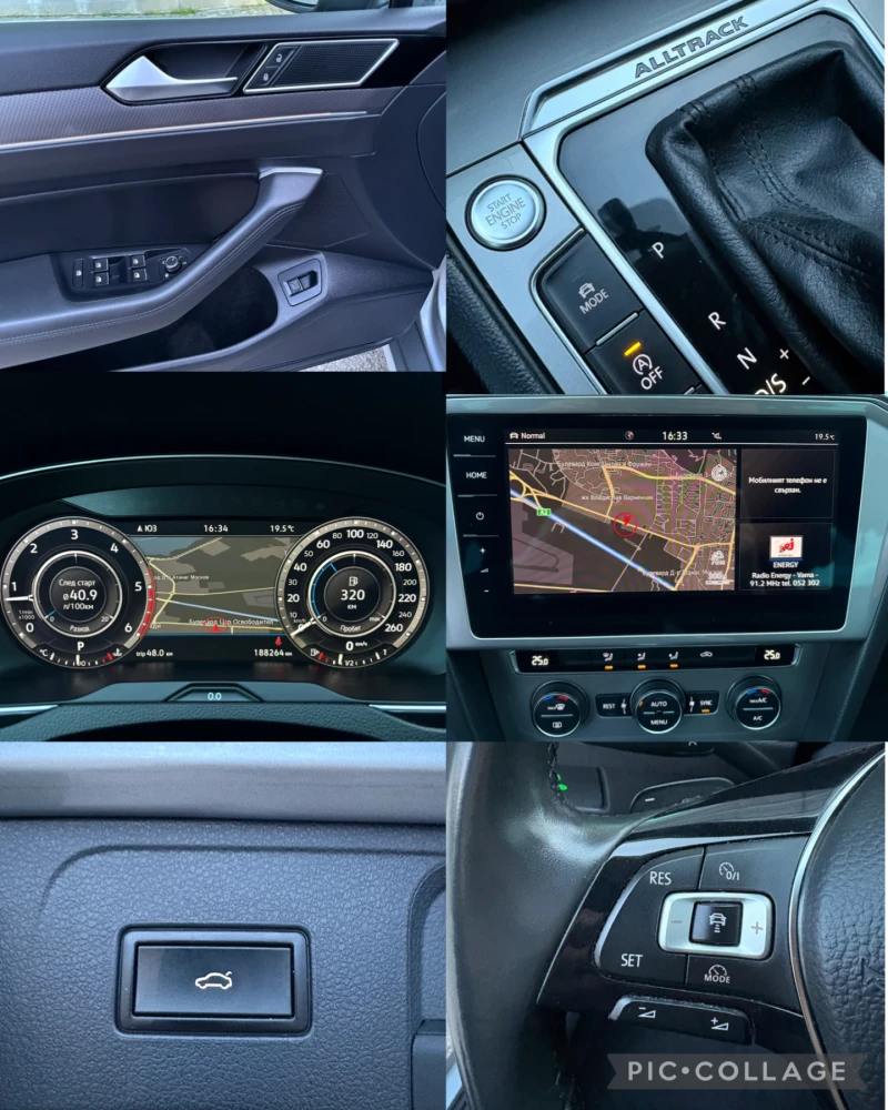 VW Passat ALLTRACK 2.0TDI 190кс LED, DIGITAL, KEYLESS-GO, снимка 15 - Автомобили и джипове - 52459652
