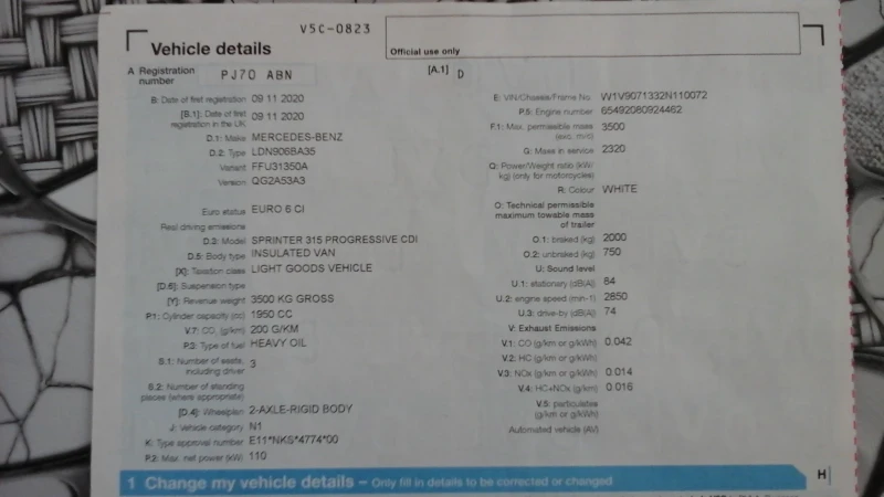 Mercedes-Benz Sprinter 315 Бордови  камион 