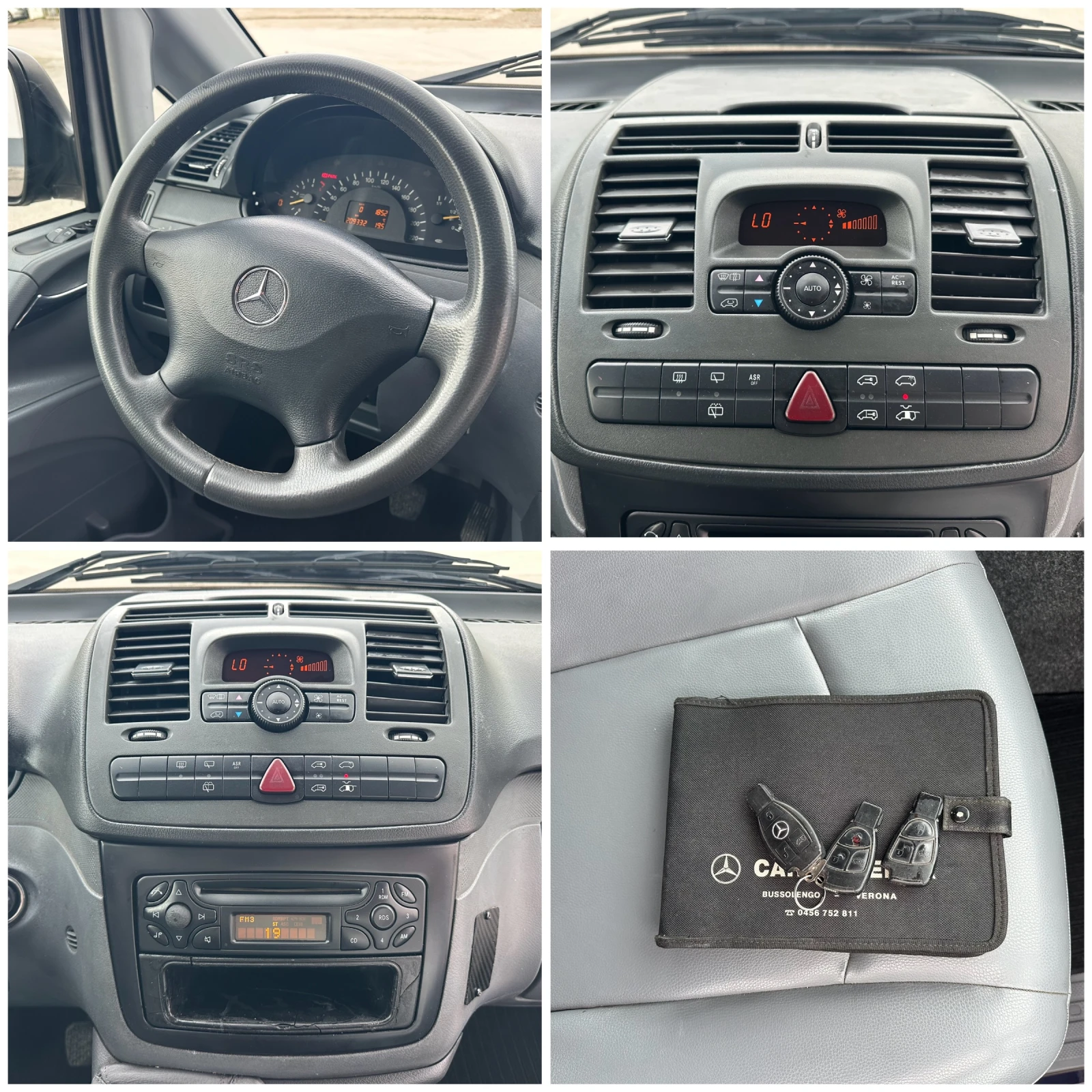 Mercedes-Benz Vito 2.2CDI 150hp 8места Long Италия, снимка 14 - Бусове и автобуси - 54610080