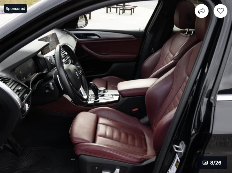 BMW X4 360КАМЕРА* МЪРТВА* ТОЧКА* ПОДГРЕВ* ПАНОРАМА* , снимка 13 - Автомобили и джипове - 52973499