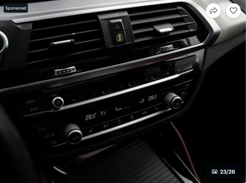 BMW X4 360КАМЕРА* МЪРТВА* ТОЧКА* ПОДГРЕВ* ПАНОРАМА* , снимка 8 - Автомобили и джипове - 52973499