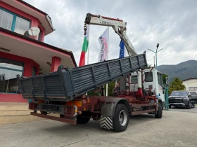 Iveco Eurocargo 100E15* Тристранен самосвал + Кран 3.100kg, снимка 13