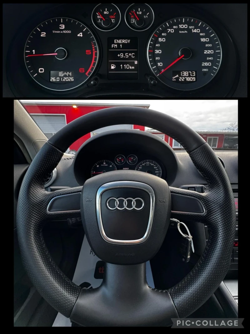 Audi A3 1.6 TDI, АВТОПИЛОТ, КЛИМАТРОНИК, FACELIFT , снимка 13 - Автомобили и джипове - 53265422