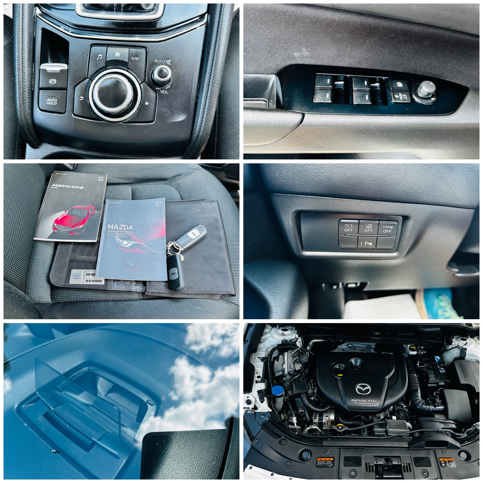 Mazda CX-5 2.2d-150kc-Автомат-хедъп-камера, снимка 13 - Автомобили и джипове - 55300181
