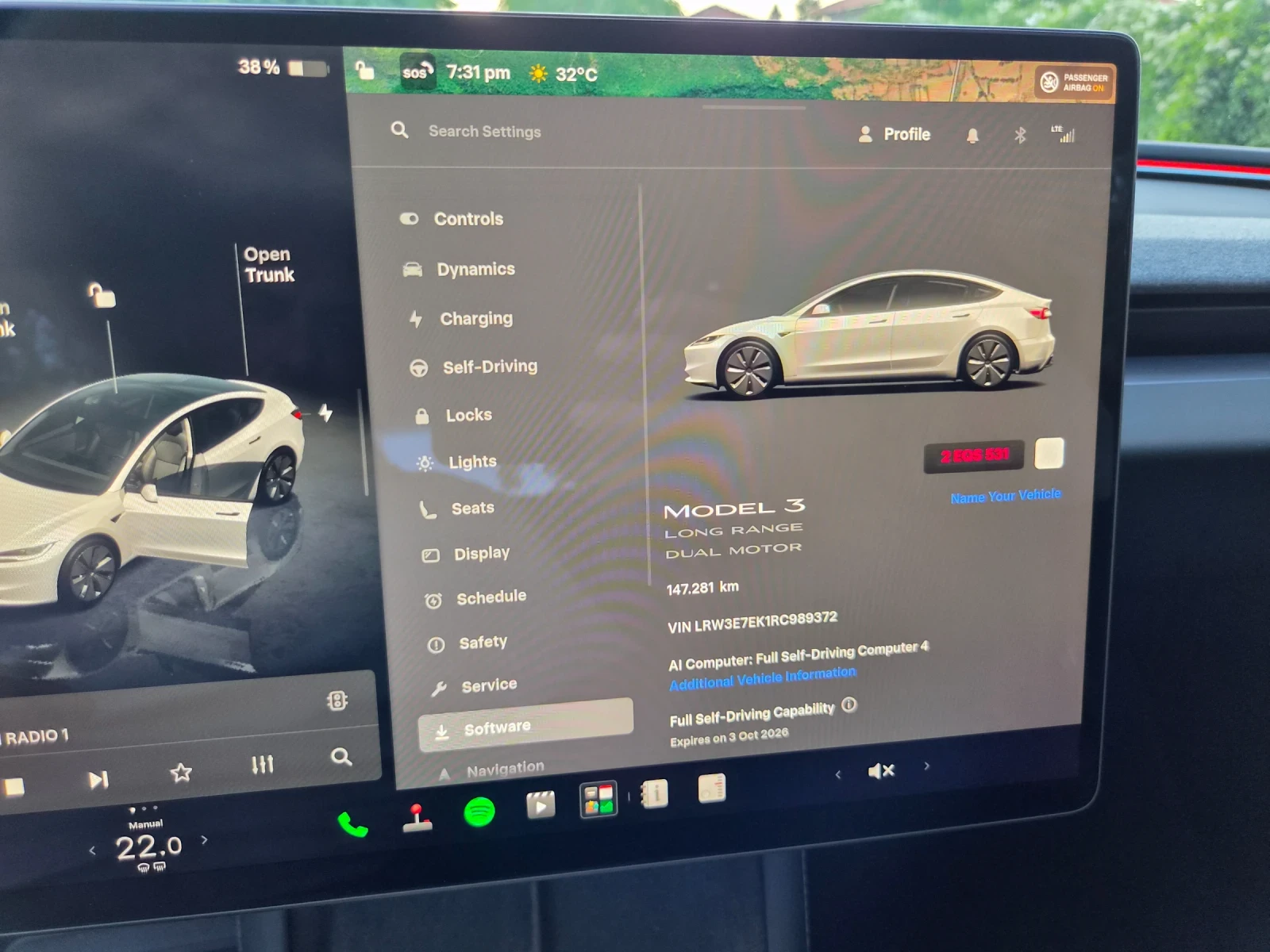 Tesla Model 3 Highland/Long Range/Dual Motor , снимка 16 - Автомобили и джипове - 55746030