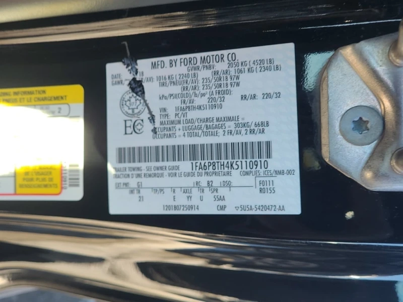 Ford Mustang * ECOBOOST PREMIUM * CARFAX * ЦЕНА ДО БГ, снимка 14 - Автомобили и джипове - 53332166