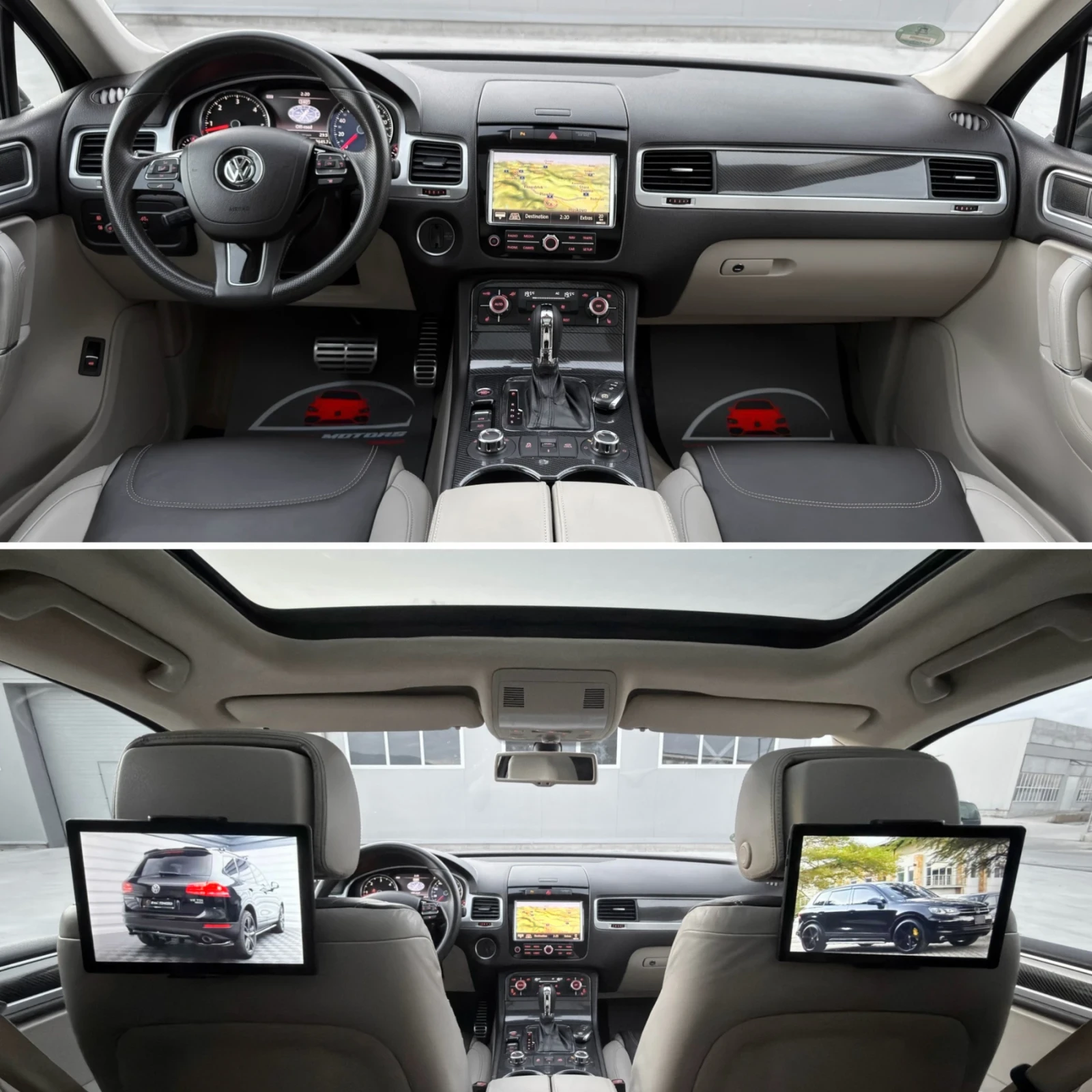 VW Touareg 4.2TDI V8/ PANO/ 3xTV/ 4MOTION/ EXCLUSIVE/ CARBON, снимка 9 - Автомобили и джипове - 55482854