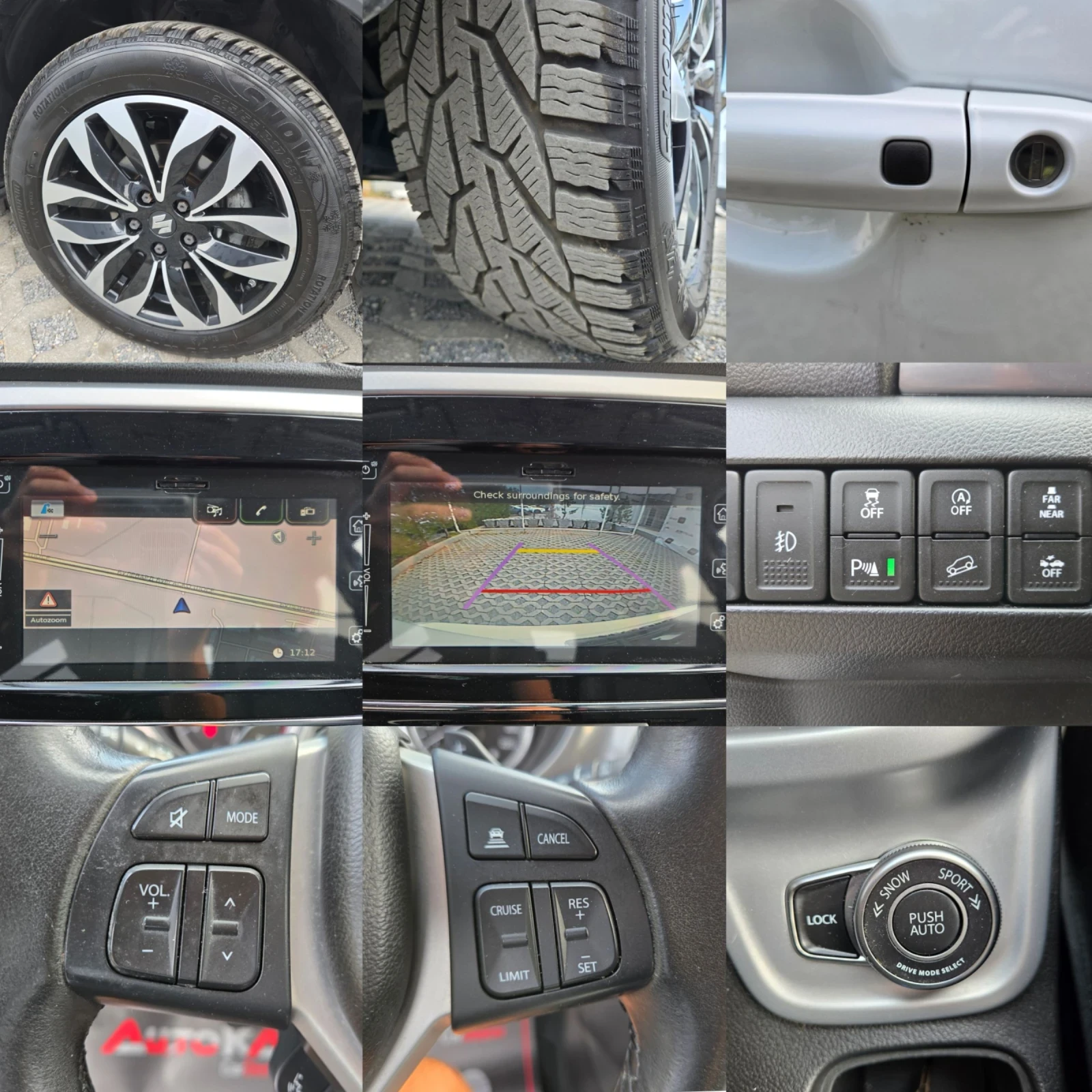 Suzuki Vitara 1.6DDIS-120кс= ALL GRIP= АВТОМАТ= DISTRONIC= CAMER, снимка 16 - Автомобили и джипове - 55792946