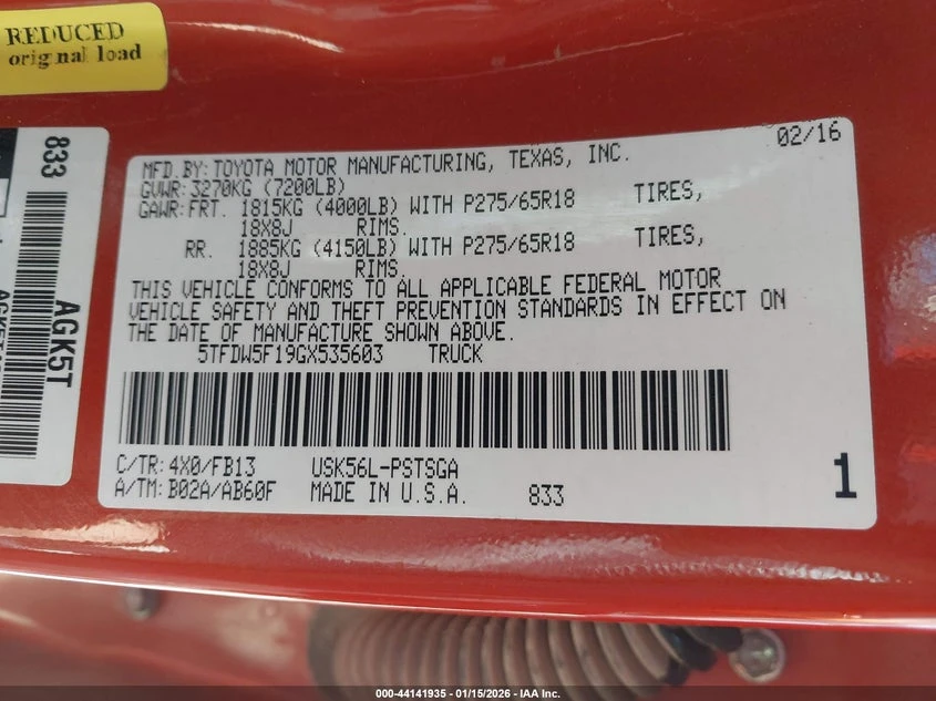 Toyota Tundra 5.7l Sr5 5.7L V8 - изображение 9