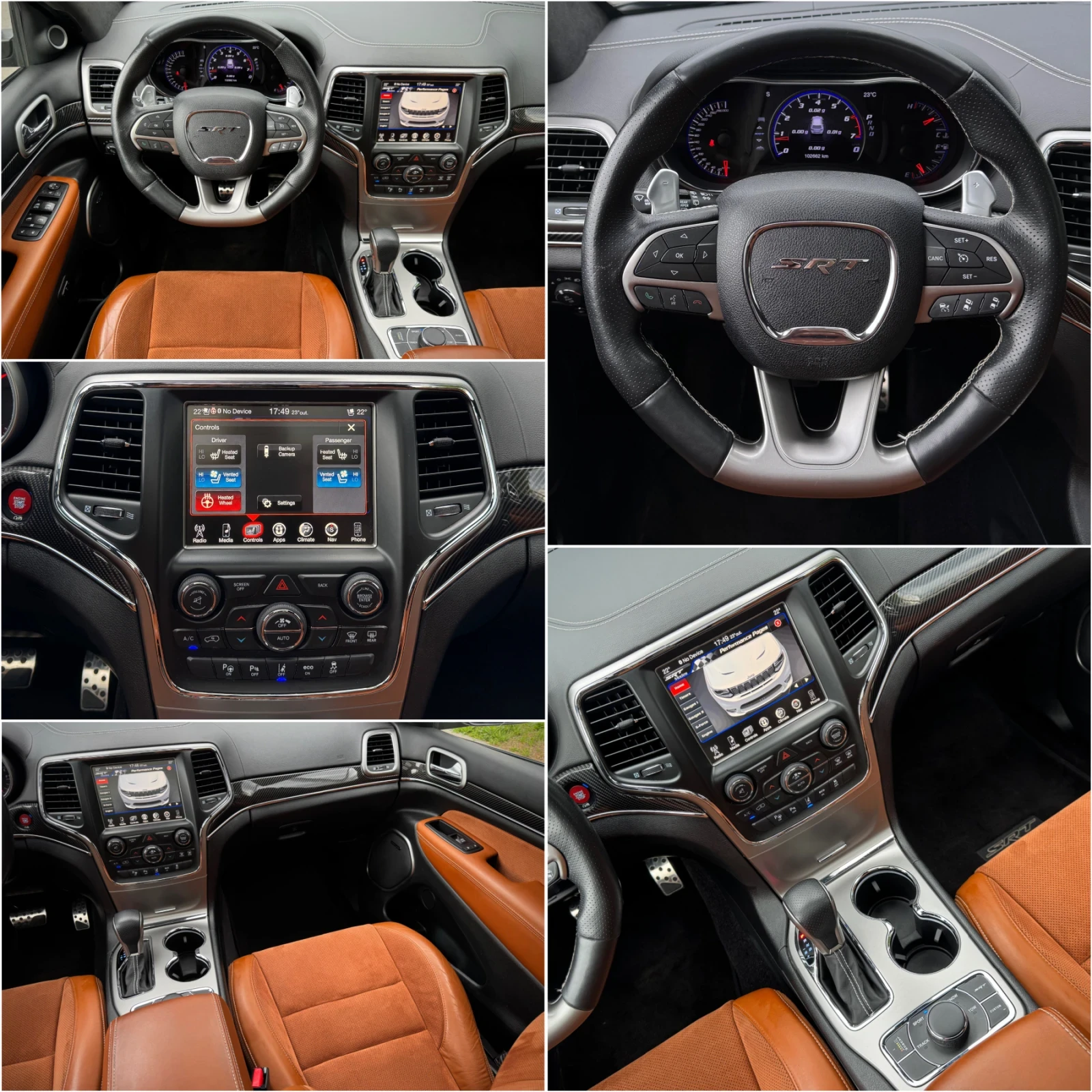 Jeep Grand cherokee 6.4 V8 SRT FACE EXCLUSIVE FULL 102хил.км., снимка 10 - Автомобили и джипове - 54812651