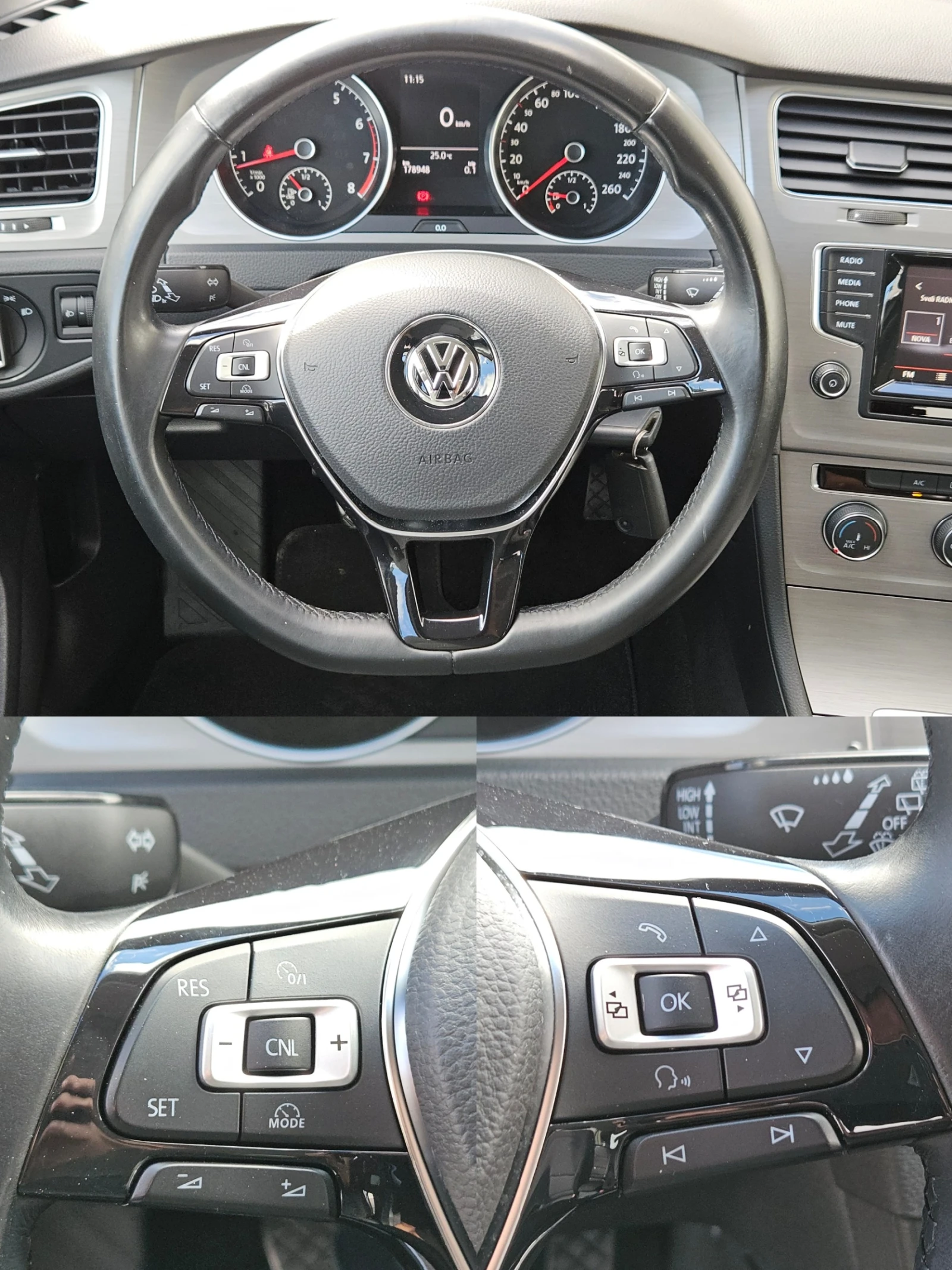 VW Golf 1.4TGI/CNG/6ск/ACC/NAVI/БЛУТУТ/EURO 6B/ТОП | Mobile.bg — изображение 11