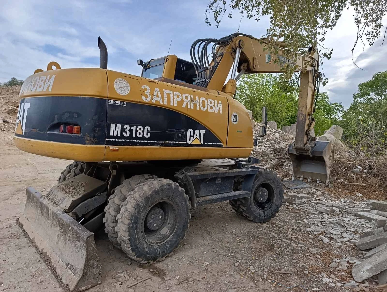 Багер Caterpillar M318C, снимка 4 - Индустриална техника - 56323926