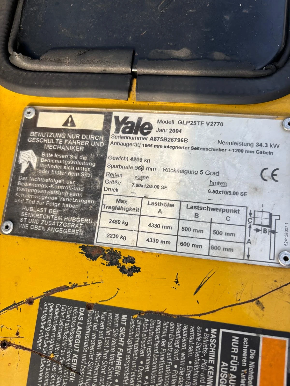 Мотокар Yale Газ, снимка 12 - Индустриална техника - 55515202