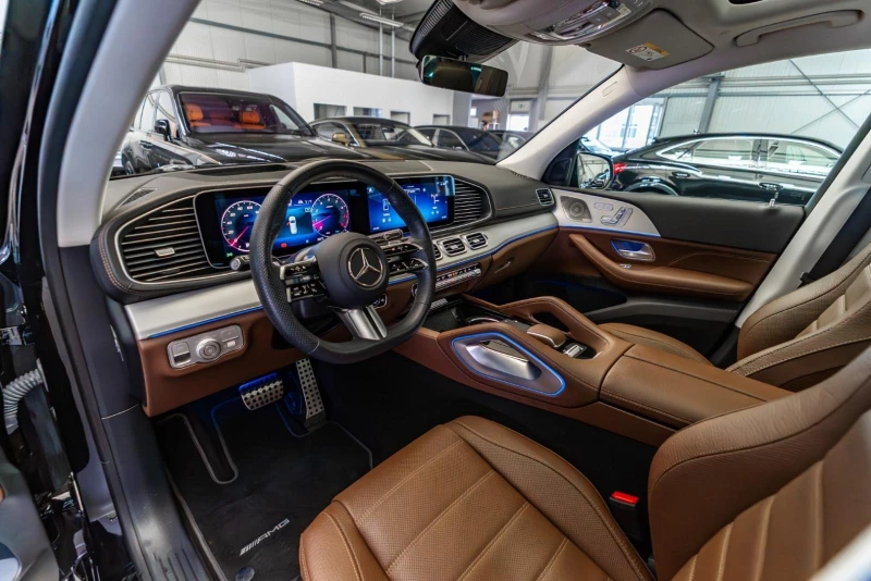 Mercedes-Benz GLS580 AMG/FACELIFT/4MATIC/NIGHT/BURM/HEAD UP/PANO/DISTR/, снимка 10 - Автомобили и джипове - 51564641