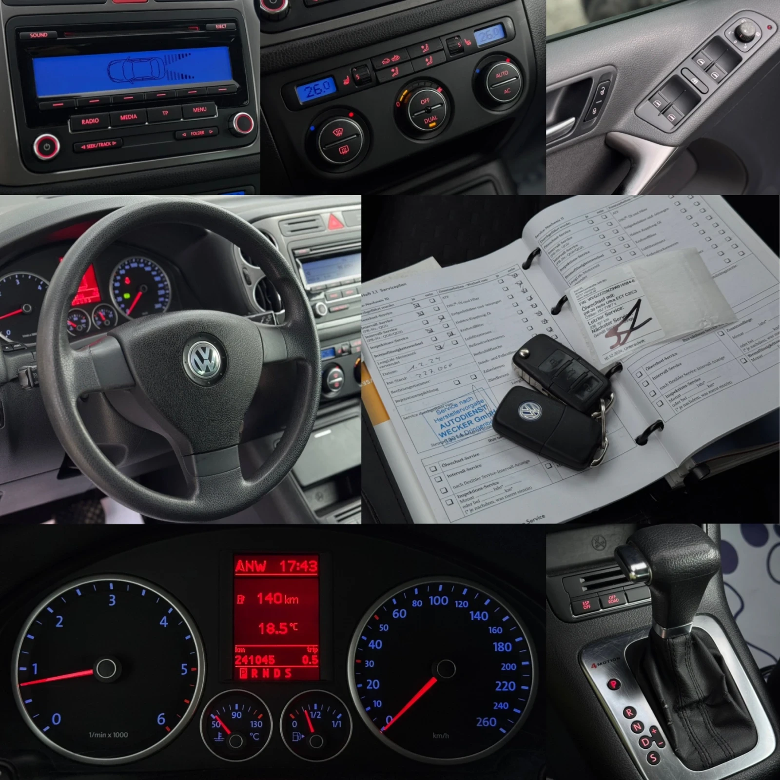 VW Tiguan 2.0TDI 170кс 4х4 АВТОМАТИК ПОДГРЕВ СЕРВ-KЛНИЖКА  | Mobile.bg — изображение 17