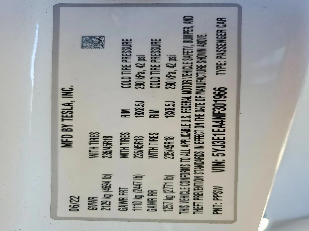 Tesla Model 3 RWD, снимка 11 - Автомобили и джипове - 54158078