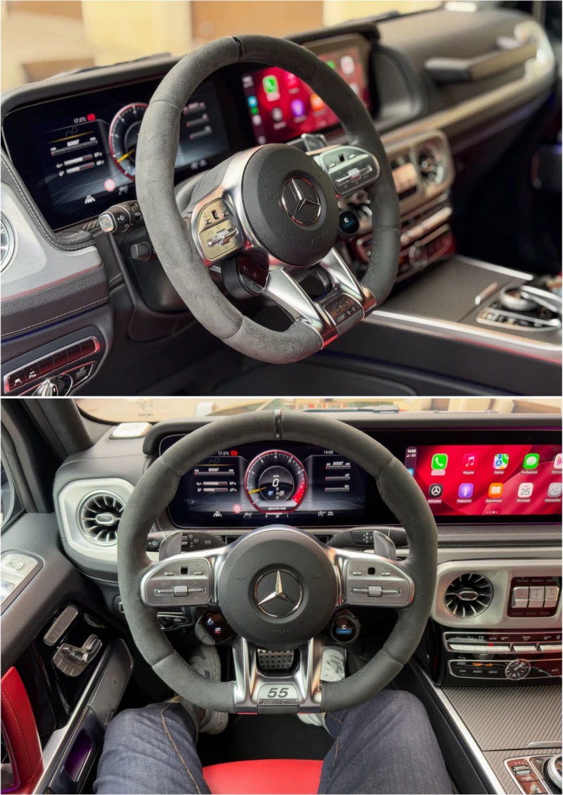 Mercedes-Benz G 63 AMG * EDITION 55 YEARS* AKRAPOVIC* 1 СОБСТВЕНИК* ЛИЗИН, снимка 14 - Автомобили и джипове - 51860153