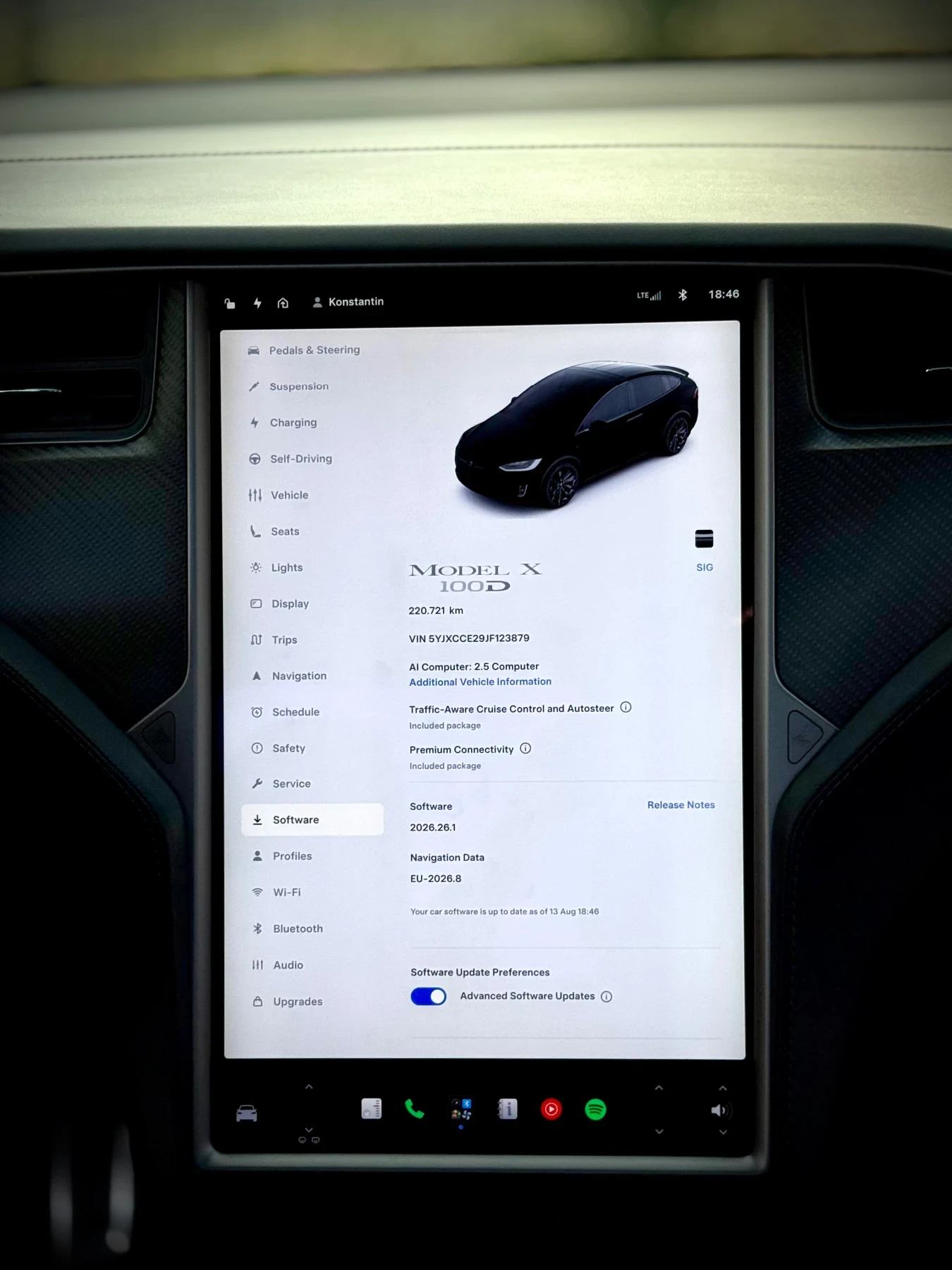 Tesla Model X 100D Сменена батерия. Реален пробег, снимка 9 - Автомобили и джипове - 55825508