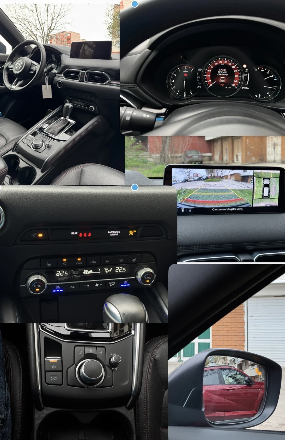 Mazda CX-5 1-ви собственик, Всички екстри, Гаранция, HOMURA, снимка 9 - Автомобили и джипове - 54019590