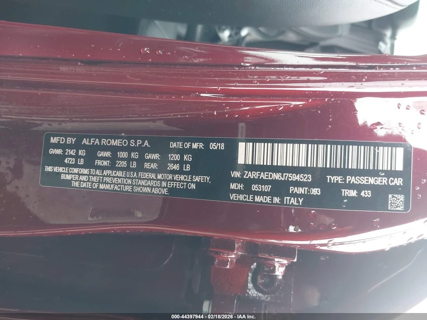 Alfa Romeo Giulia AWD, снимка 9 - Автомобили и джипове - 54185627