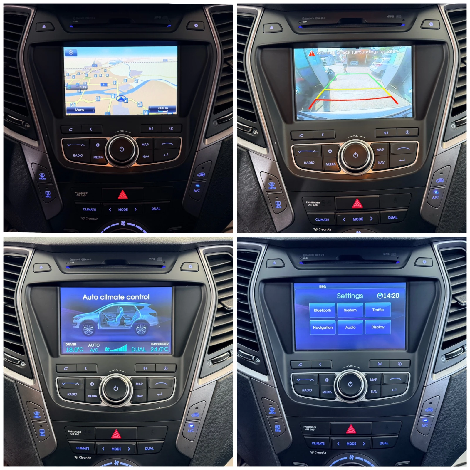 Hyundai Santa fe 2.2CRDI NAVI KOJA PODGREV KEYLESS-GO, снимка 15 - Автомобили и джипове - 55610413