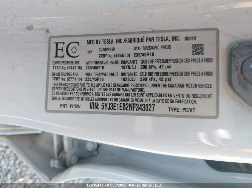 Tesla Model 3 Long Range 4x4 Facelift, снимка 11 - Автомобили и джипове - 55272550