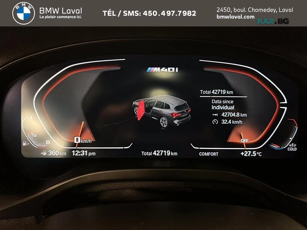 BMW X3 M40i * PANO * АвтоКредит * (ЦЕНА ДО БГ), снимка 13 - Автомобили и джипове - 55931128