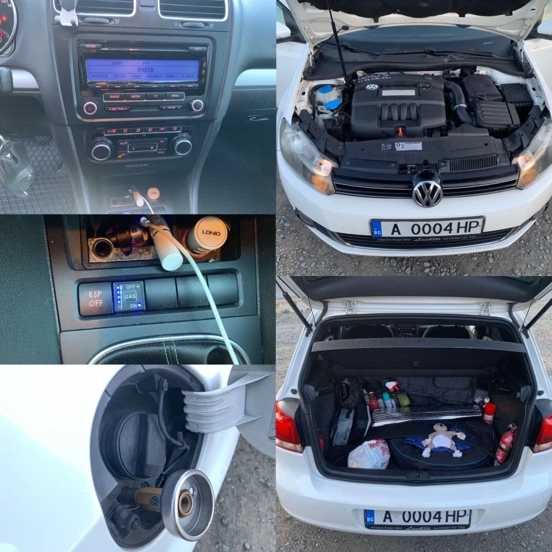 VW Golf VI Highline 1.6(102к.с)bi-fuel ecoGPL Landi Renzo , снимка 16 - Автомобили и джипове - 46000006