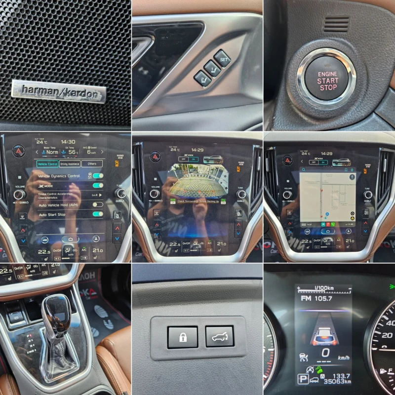 Subaru Outback 2.5i-185kc= 35.000км= ДИСТРОНИК= H&K= CAR PLAY, снимка 16 - Автомобили и джипове - 51952112