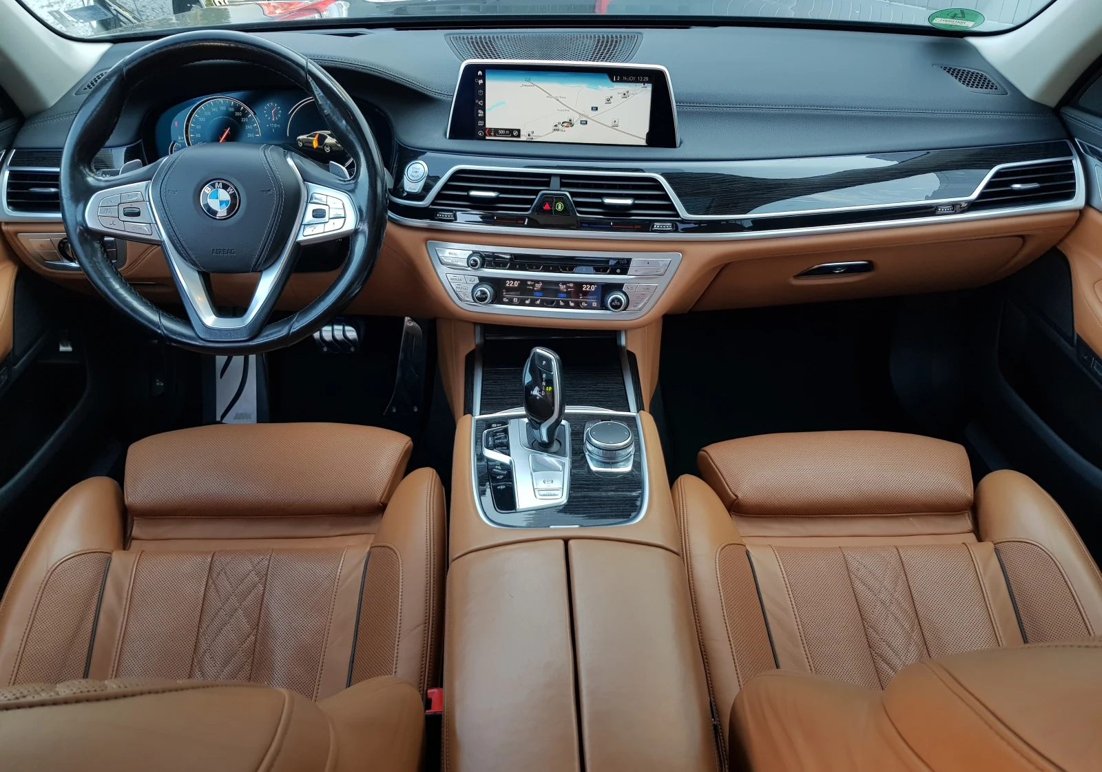BMW 740 D XDRIVE КЕЙ ЛЕС ВАКУМ ОБДУХВАНЕ ДИСТРОНИК ХЕД ЪП  - изображение 9