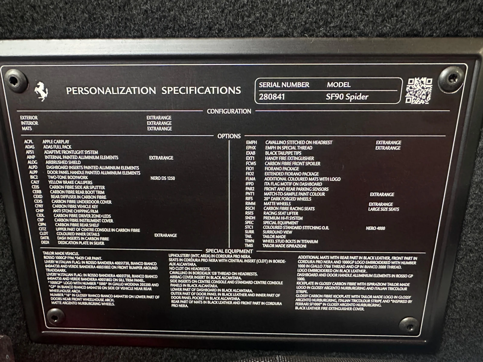 Ferrari SF 90 Spider Tailor Made 1000GP, снимка 16 - Автомобили и джипове - 53777289