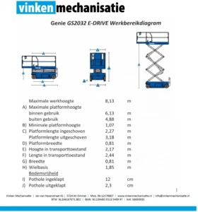 Автовишка Друга марка GENIE GS-2032 / 8 м. ВИСОЧИНА / 5  броя, снимка 13