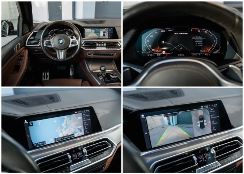 BMW X5 M50i/539HP/PANO/HUD/LASER/360/H&K/MEMO/612g, снимка 10 - Автомобили и джипове - 52474402